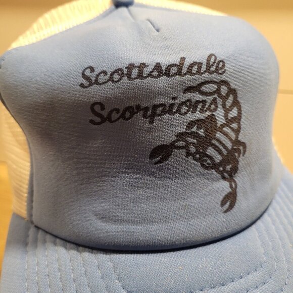 SCOTTSDALE SCORPIONS Hat Snapback Vintage 80s Cap Trucker Baseball - Picture 2 of 10